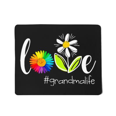 Love Grandma Life Wildlife Flower Mousepad