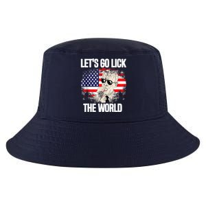 Let's Go Lick The World, Let's Get It Done Funny Joe Biden Cool Comfort Performance Bucket Hat