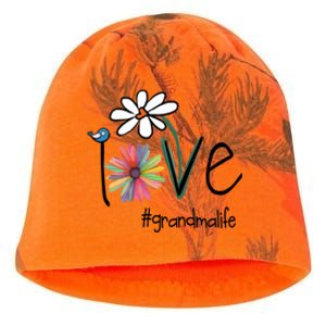 Love Grandma Life Art Flower Funny Gift Kati - Camo Knit Beanie