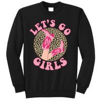 Lets Go Leopard Cowgirl Boots Bachelorette Party Sweatshirt