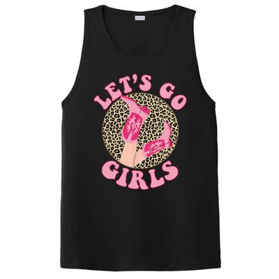 Lets Go Leopard Cowgirl Boots Bachelorette Party PosiCharge Competitor Tank