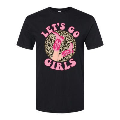 Lets Go Leopard Cowgirl Boots Bachelorette Party Softstyle® CVC T-Shirt