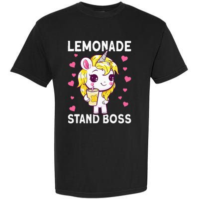 Lemonade Girl Lemonade Stand Boss Garment-Dyed Heavyweight T-Shirt