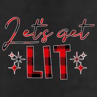 Lets Get Lit Christmas Holiday Party Cool Comfort Performance Bucket Hat