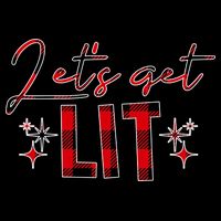 Lets Get Lit Christmas Holiday Party Apron