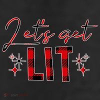 Lets Get Lit Christmas Holiday Party 25L Jumbo Tote
