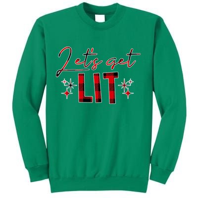 Lets Get Lit Christmas Holiday Party Sweatshirt