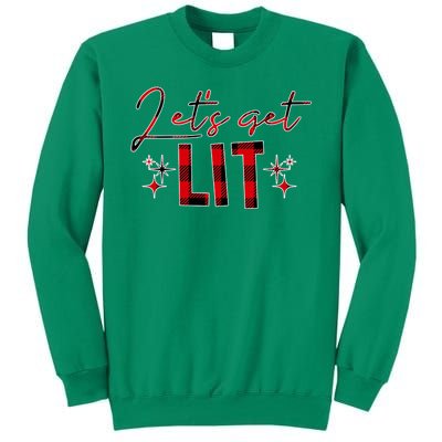 Lets Get Lit Christmas Holiday Party Sweatshirt