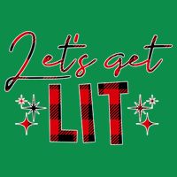 Lets Get Lit Christmas Holiday Party Tall T-Shirt