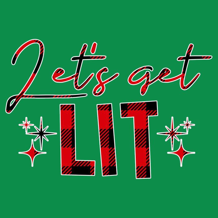 Lets Get Lit Christmas Holiday Party Tall T-Shirt