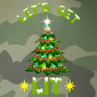 Lets Get Lit Funny Christmas Tree Lights Legacy Tie Dye Trucker Hat