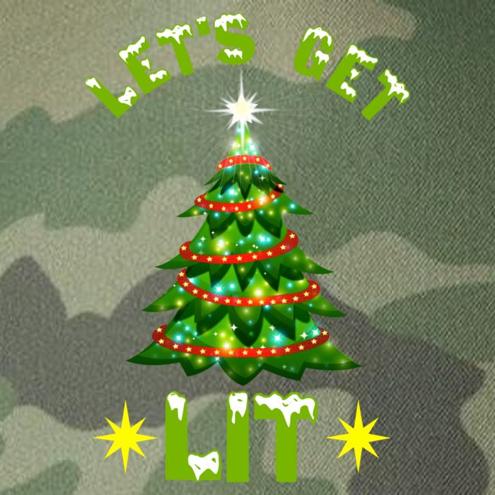 Lets Get Lit Funny Christmas Tree Lights Legacy Tie Dye Trucker Hat