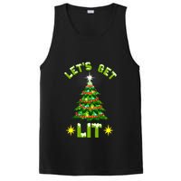 Lets Get Lit Funny Christmas Tree Lights PosiCharge Competitor Tank