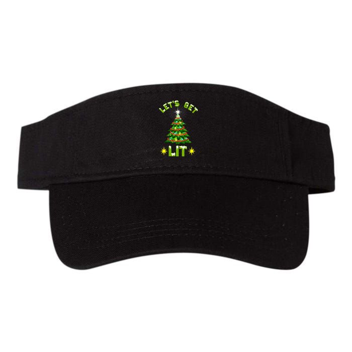 Lets Get Lit Funny Christmas Tree Lights Visor