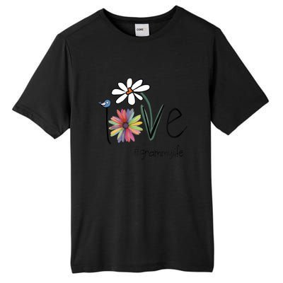 Love Grammy Life Art Flower Gift Tall Fusion ChromaSoft Performance T-Shirt