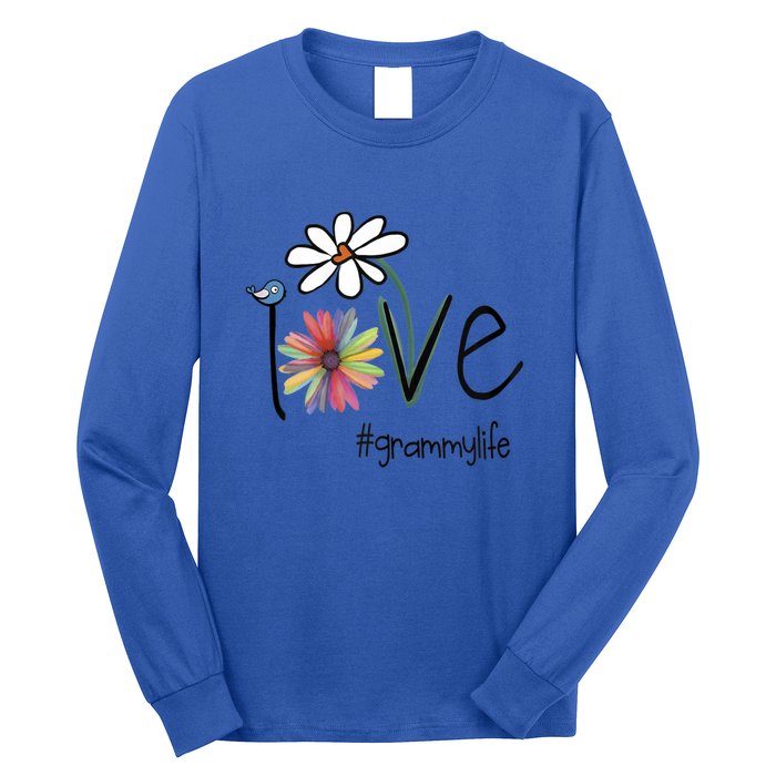 Love Grammy Life Art Flower Gift Long Sleeve Shirt