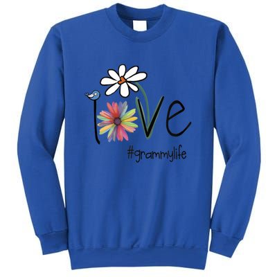 Love Grammy Life Art Flower Gift Sweatshirt