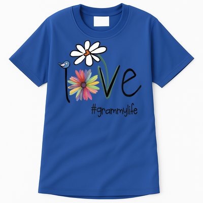 Love Grammy Life Art Flower Gift Tall T-Shirt