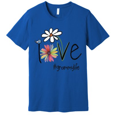 Love Grammy Life Art Flower Gift Premium T-Shirt