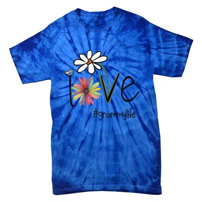 Love Grammy Life Art Flower Gift Tie-Dye T-Shirt