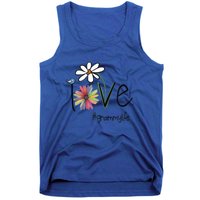 Love Grammy Life Art Flower Gift Tank Top