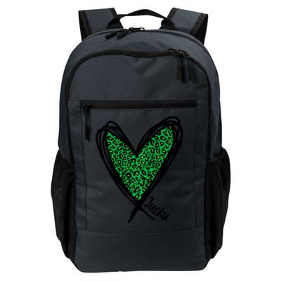 Lucky Green Leopard Print Saint Patricks Daily Commute Backpack