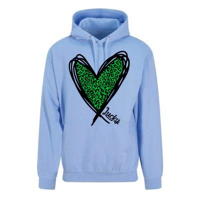 Lucky Green Leopard Print Saint Patricks Unisex Surf Hoodie