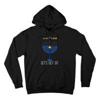 Lets Get Lit Happy Hanukkah Menorah Jewish  Tall Hoodie