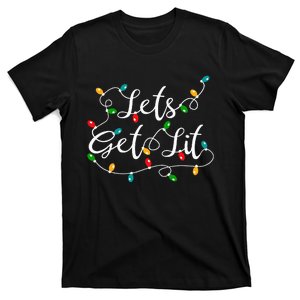 Let's Get Lit Funny Xmas Holidays Christmas T-Shirt