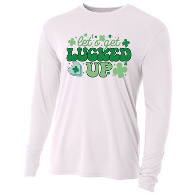 Let's Get Lucked Up Funny Pattrick's Day Cooling Performance Long Sleeve Crew