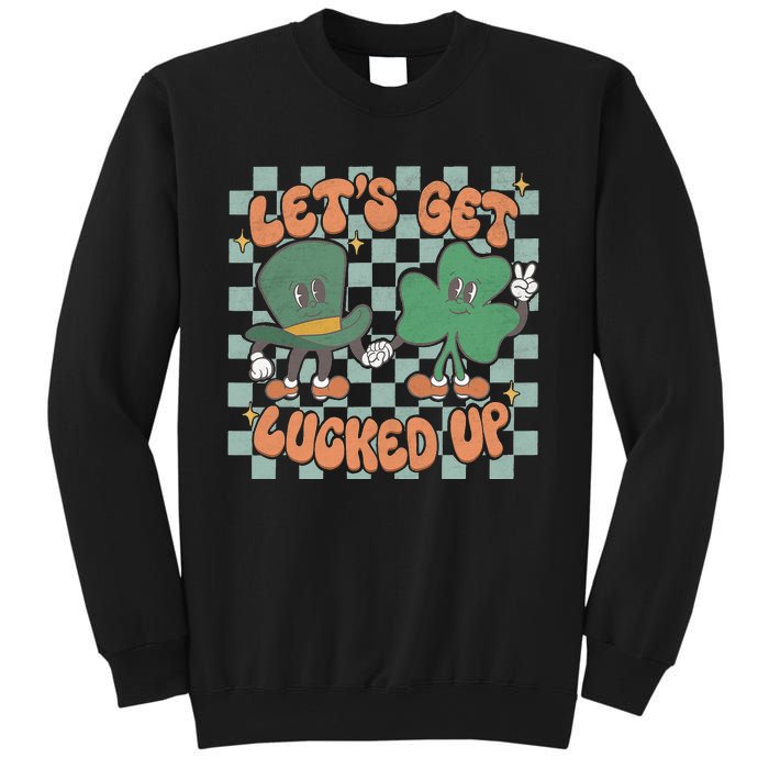 Let's Get Lucked Up Beer Lover Shamrock St Patricks Day Sweatshirt