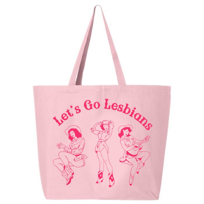 Let's Go Lesbians Subtle Lesbian Live Laugh Lesbian LGBTQ 25L Jumbo Tote