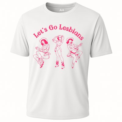 Let's Go Lesbians Subtle Lesbian Live Laugh Lesbian LGBTQ Performance Shirt