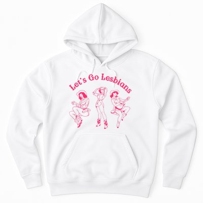 Let's Go Lesbians Subtle Lesbian Live Laugh Lesbian LGBTQ Hoodie