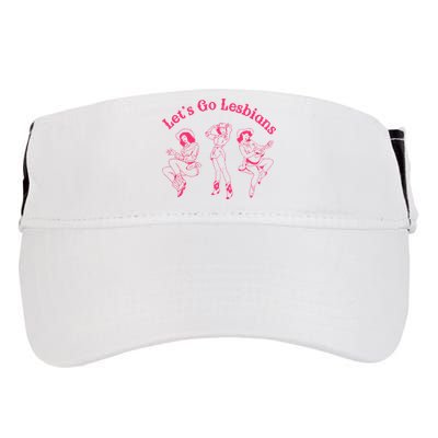 Let's Go Lesbians Subtle Lesbian Live Laugh Lesbian LGBTQ Adult Drive Performance Visor