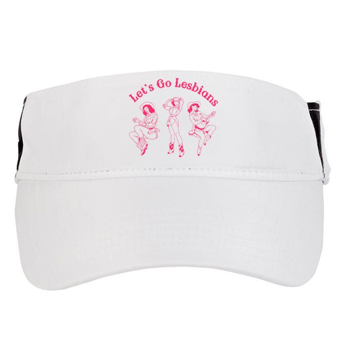 Let's Go Lesbians Subtle Lesbian Live Laugh Lesbian LGBTQ Adult Drive Performance Visor