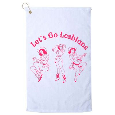 Let's Go Lesbians Subtle Lesbian Live Laugh Lesbian LGBTQ Golf Towel