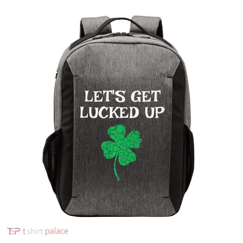 Let's Get Lucked Up Funny St. Saint Patrick's Day Vector Backpack