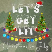 Let's Get Lit Christmas In July Legacy Tie Dye Trucker Hat