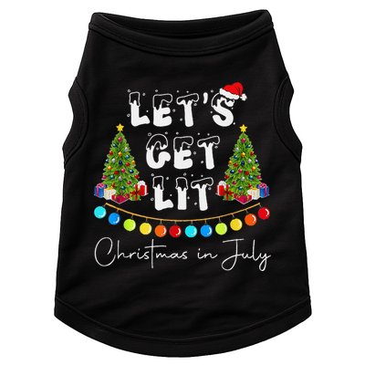 Let's Get Lit Christmas In July Doggie Tank
