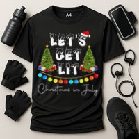 Let's Get Lit Christmas In July Performance Shirt