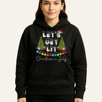 Let's Get Lit Christmas In July Hoodie