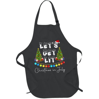 Let's Get Lit Christmas In July Apron