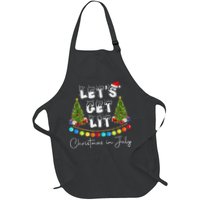 Let's Get Lit Christmas In July Apron