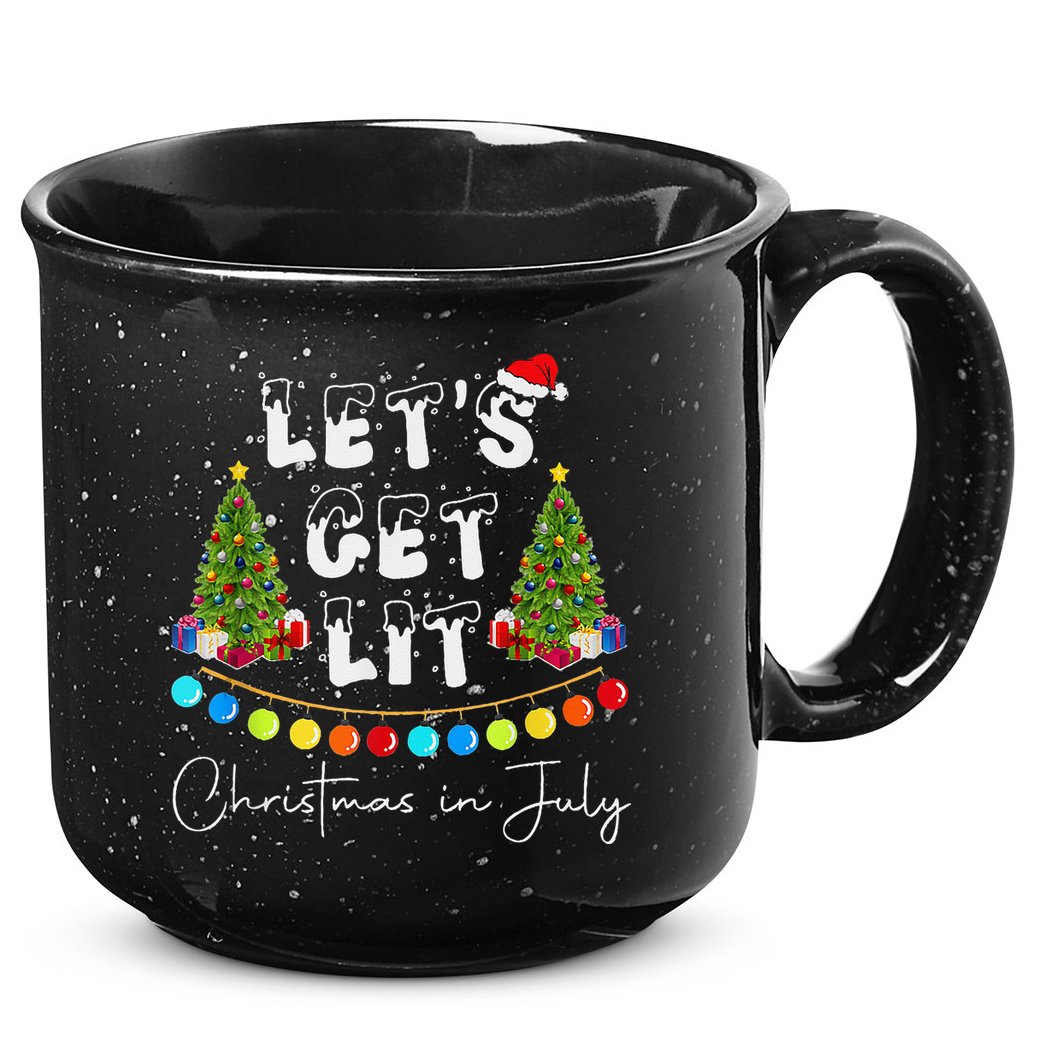 Let's Get Lit Christmas In July 15oz Campfire Ceramic Mug