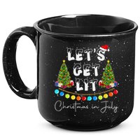 Let's Get Lit Christmas In July 15oz Campfire Ceramic Mug