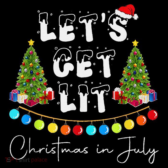 Let's Get Lit Christmas In July Baby Bodysuit