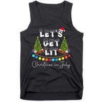 Let's Get Lit Christmas In July Tank Top