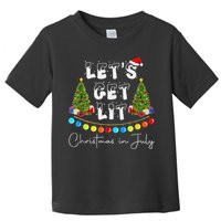 Let's Get Lit Christmas In July Toddler T-Shirt