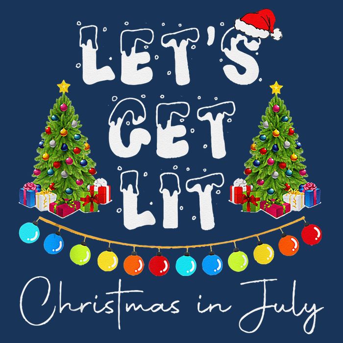 Let's Get Lit Christmas In July Infant Baby Jersey Bodysuit